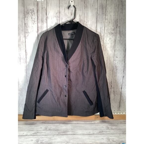 Glamour x Lane Bryant Gray Snap Blazer Jacket Size 14 for Women - Picture 2 of 4